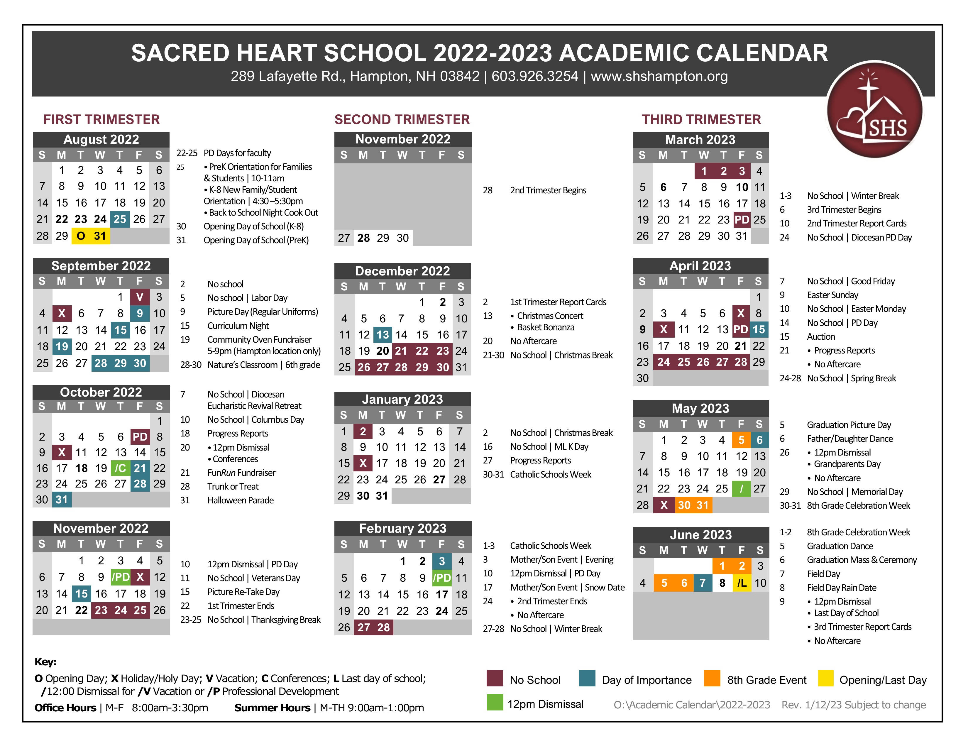 Sacred Heart Academy Calendar 24 25 Fern Marrilee Sacred Heart Academy Calendar 24 25 Fern Marrilee